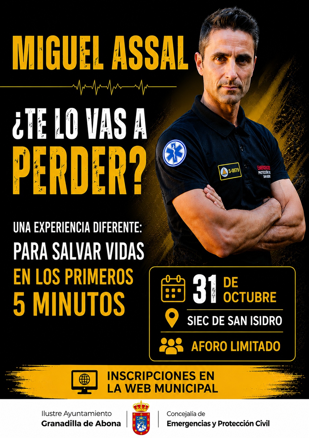 Charla de Miguel Assal en Granadilla de Abona