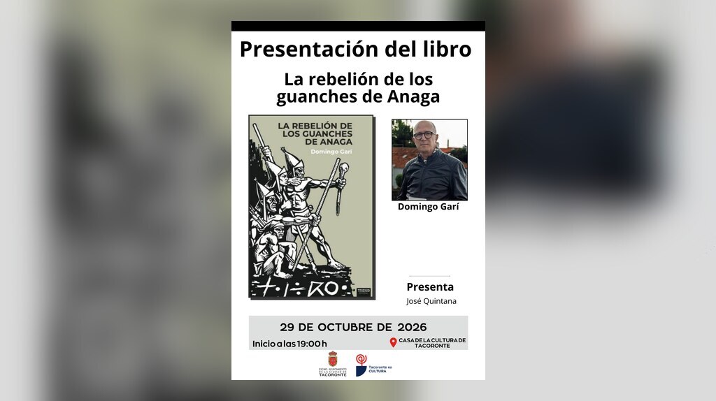 Presentación del libro La rebelión de los guanches de Anaga de Domingo Garí