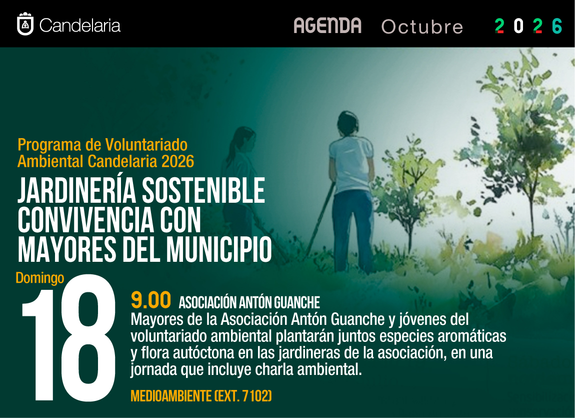 Jardinería sostenible. Convivencia con mayores del municipio