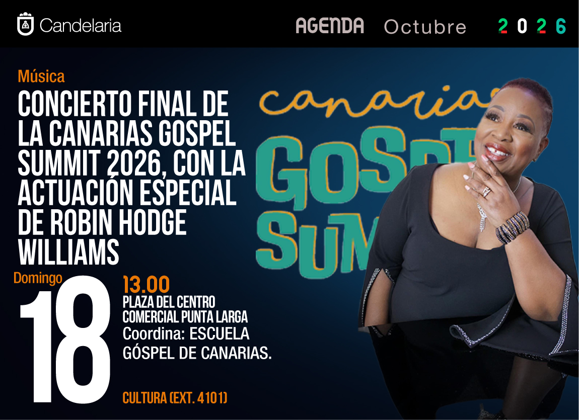 Concierto final de la Canarias Gospel Summit 2026 con Robin Hodge Williams