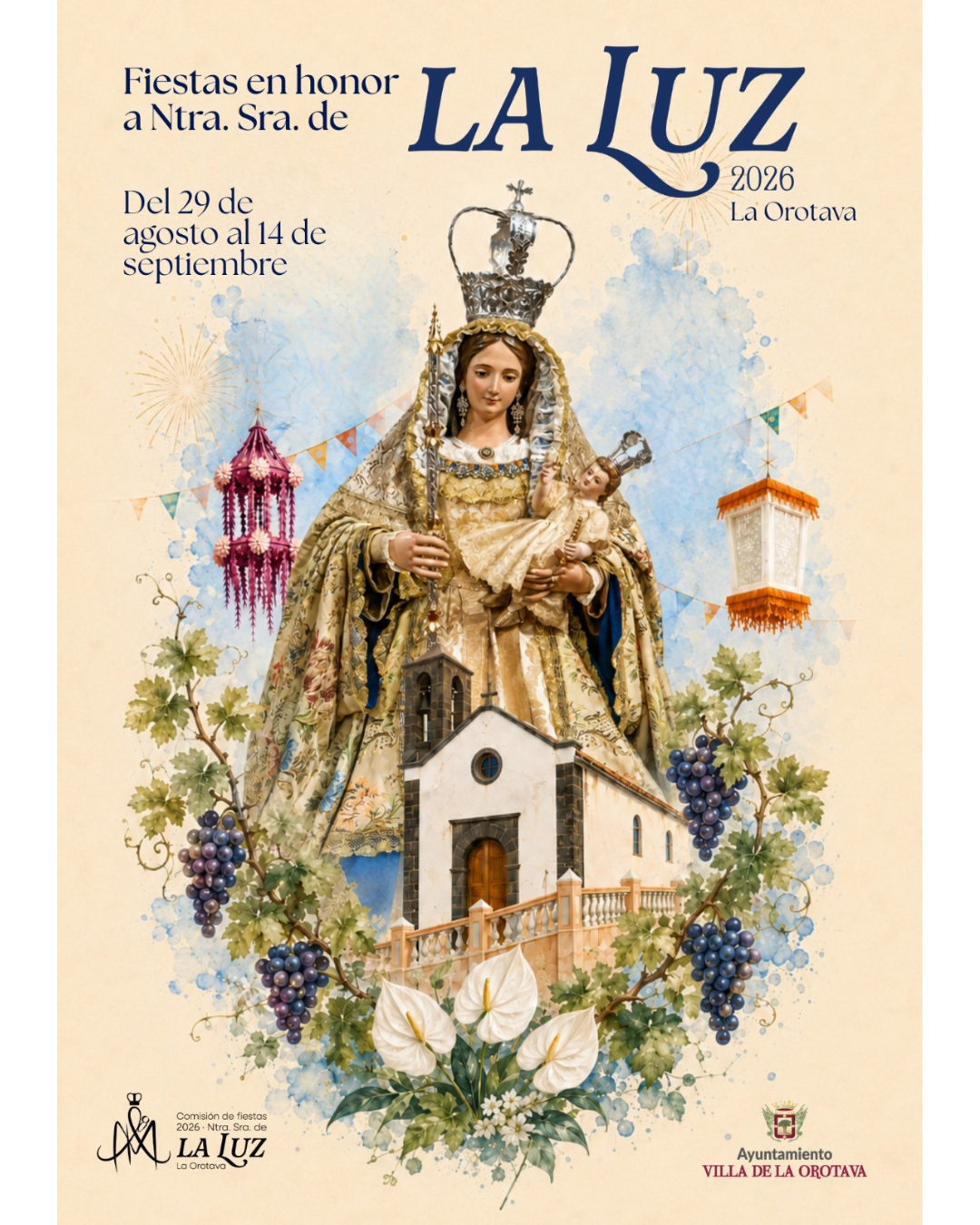 Fiestas en honor a Nuestra Señora de La Luz 2026. Fiestas en honor a Ntra. Sra. de La Luz