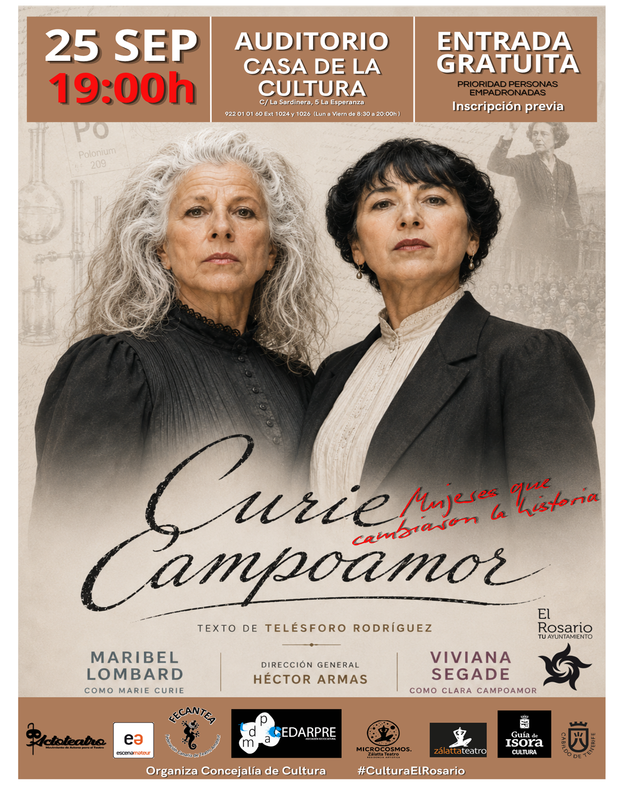 Teatro Curie-Campoamor. Mujeres que cambiaron la historia