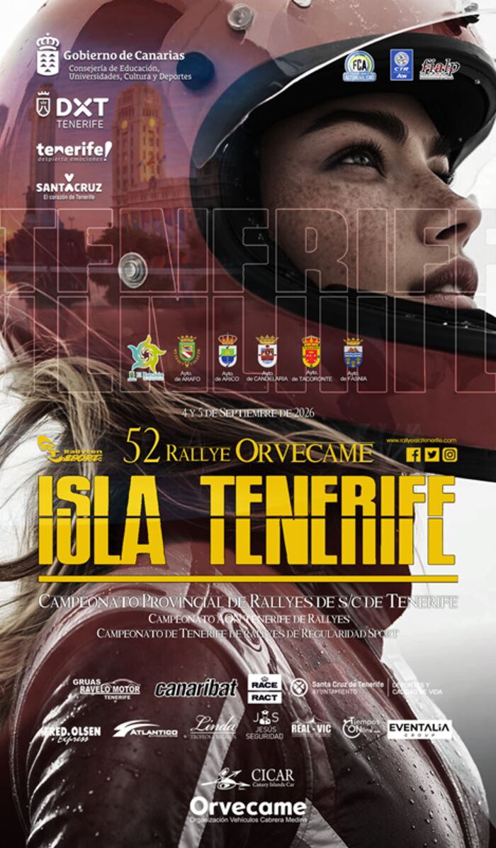 52º Rallye Orvecame Isla Tenerife. Campeonato Provincial de Rallyes de S/C de Tenerife