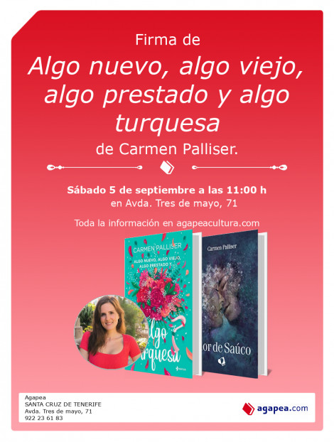 Presentación de Algo nuevo, algo viejo, algo prestado y algo turquesa, de Carmen Palliser