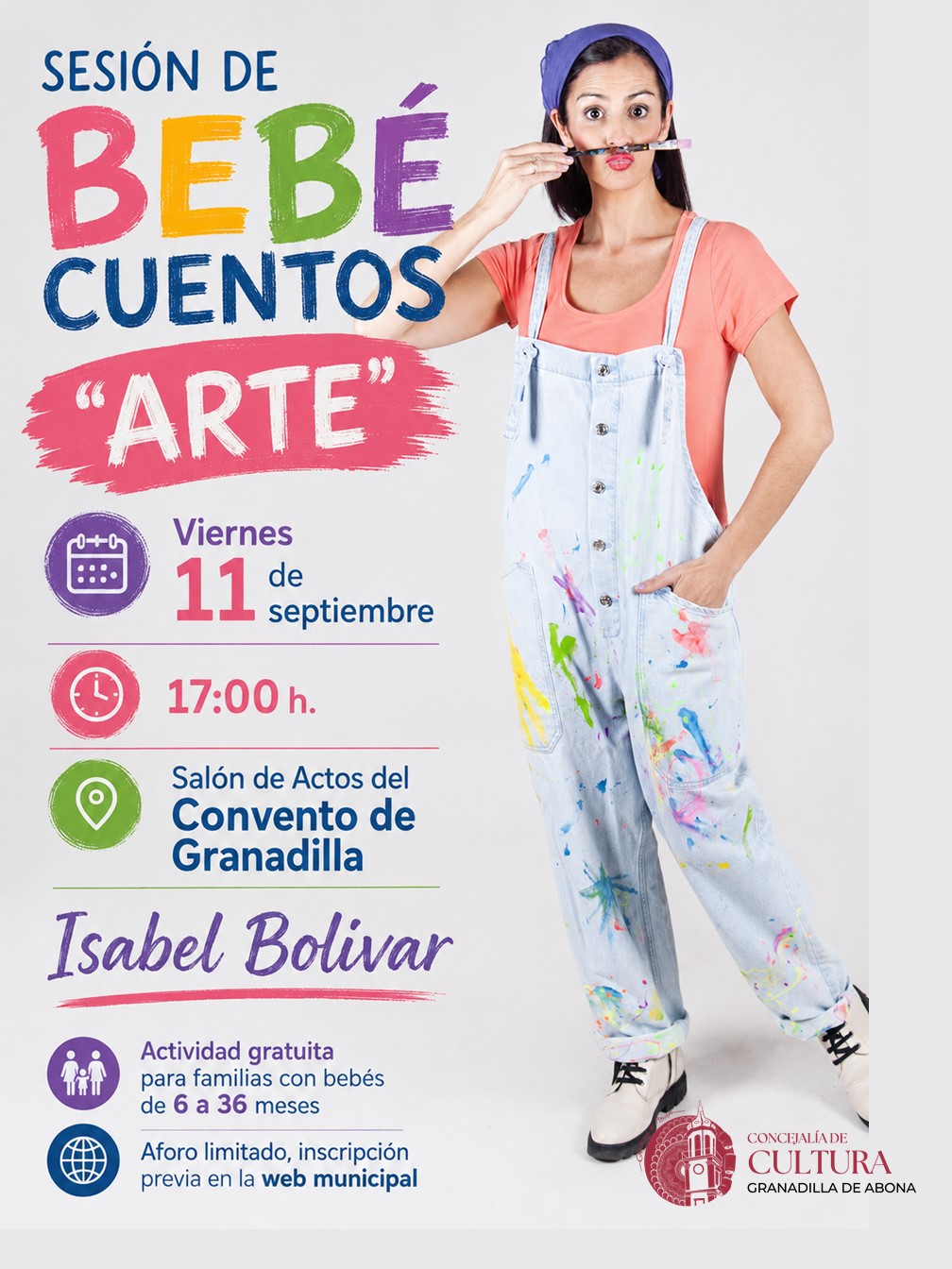 Bebecuentos en el Convento Franciscano de San Luis Obispo. Isabel Bolívar