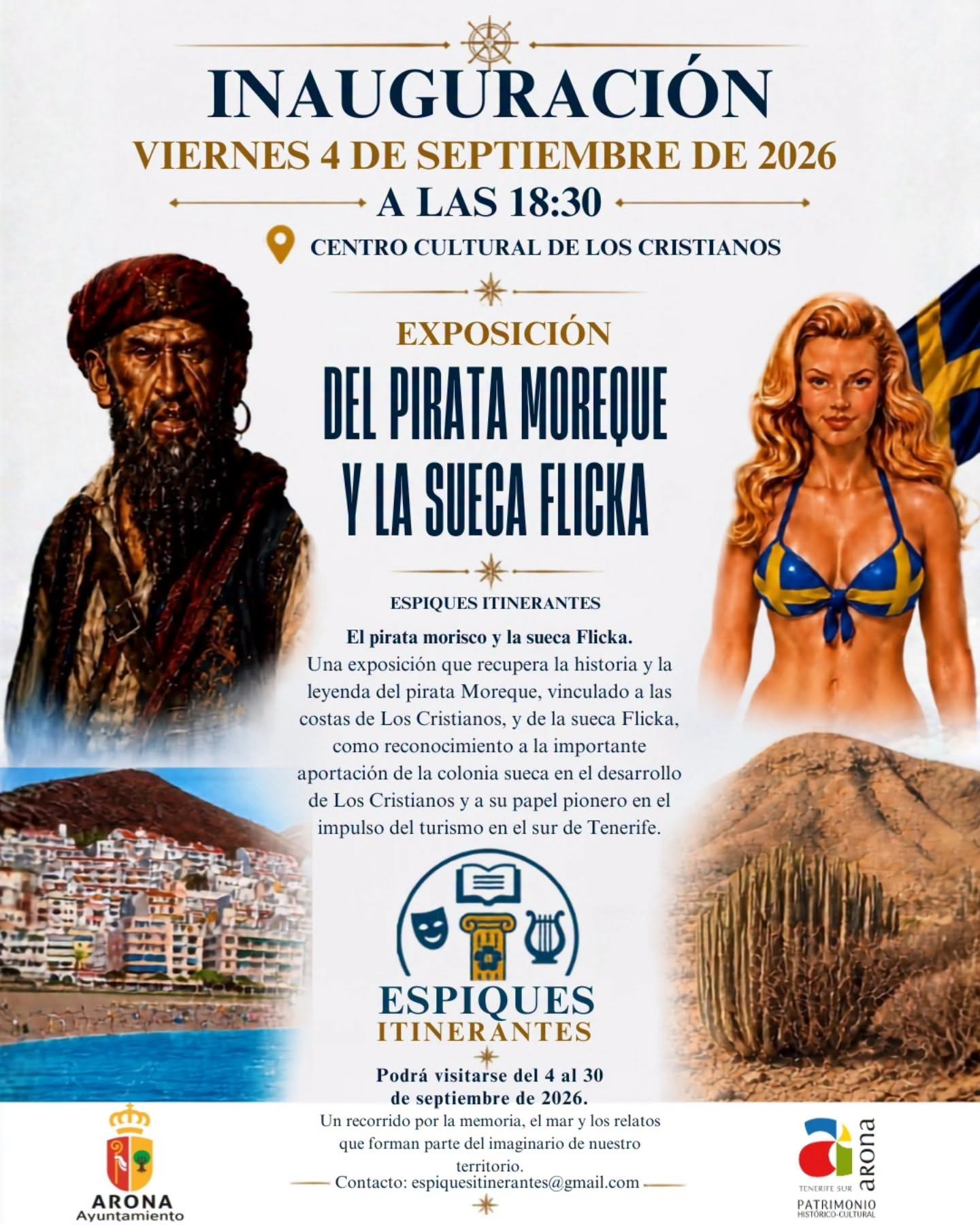 Exposición: Del pirata Moreque y la sueca Flicka Espiques Itinerantes