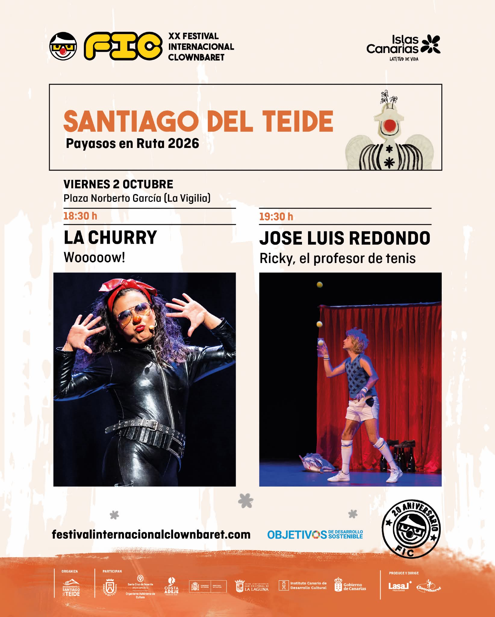 Festival Internacional Clownbaret en Plaza Norberto García de La Vigilia
