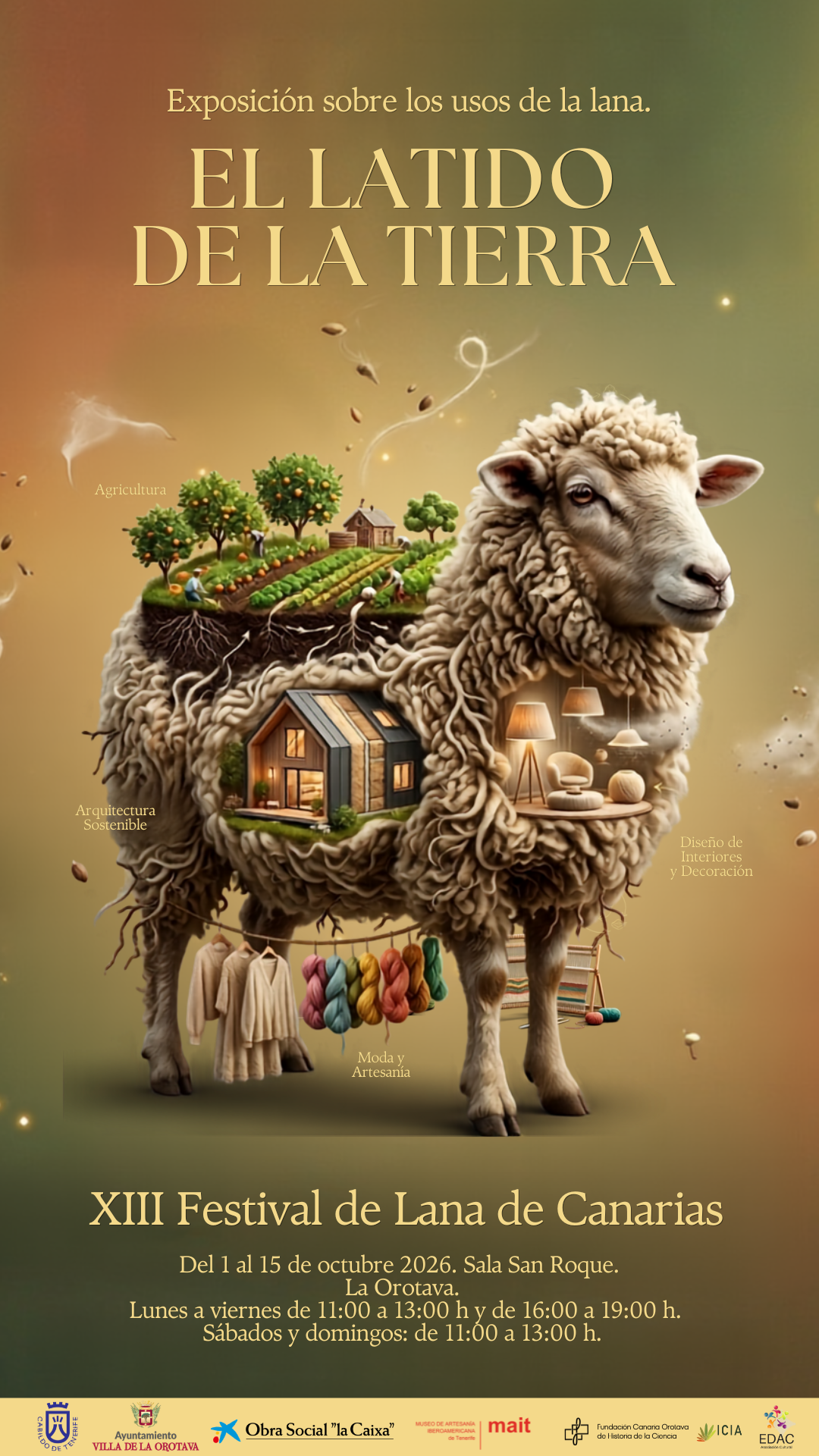 Exposición El Latido de la Tierra. Exposición sobre los usos de la lana.