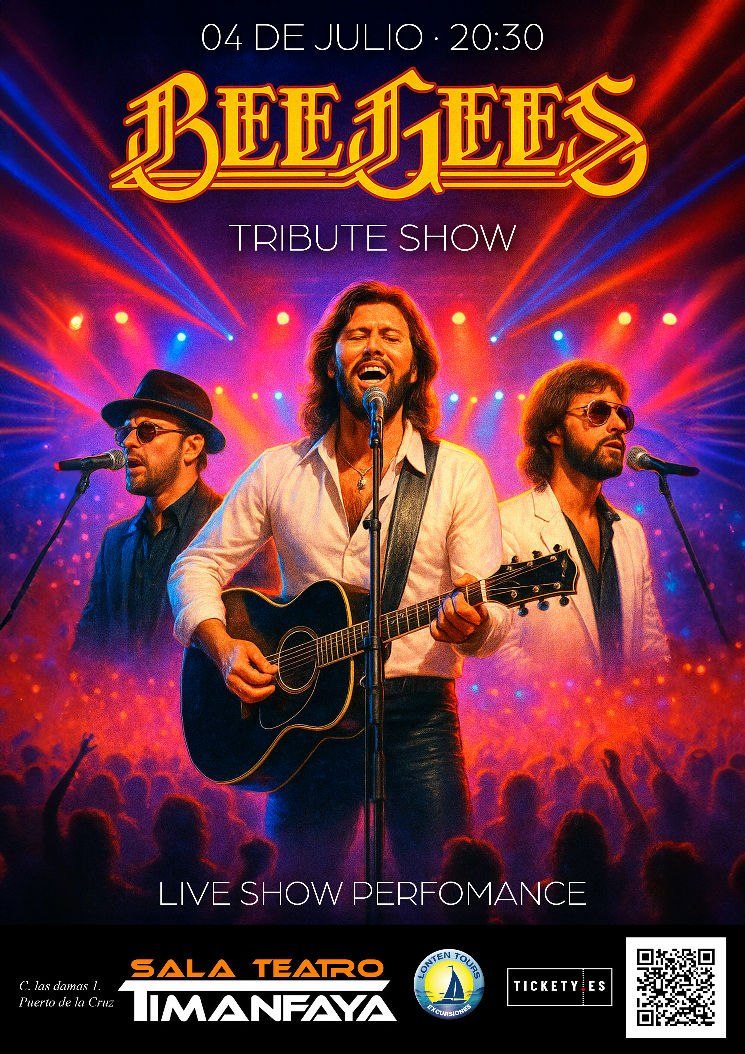 Bee Gees - Tribute Show, en la Sala Timanfaya