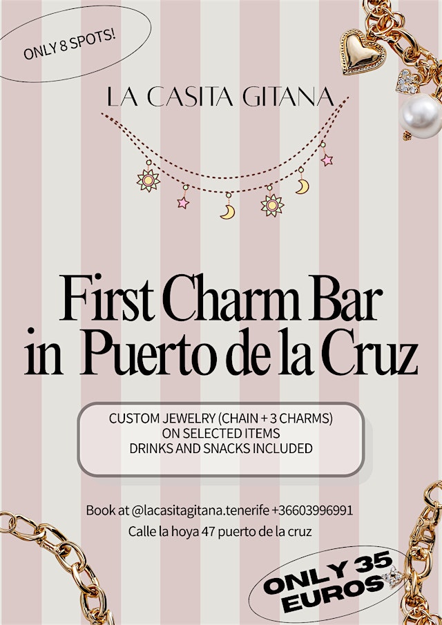 Charm Bar Experience - Create Your Custom Jewelry Souvenir. LA CASITA GITANA