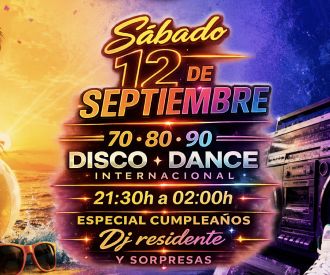 Funky Room Cumple Luciano, Guest Dj Llarens. 70 • 80 • 90 Disco Dance Internacional