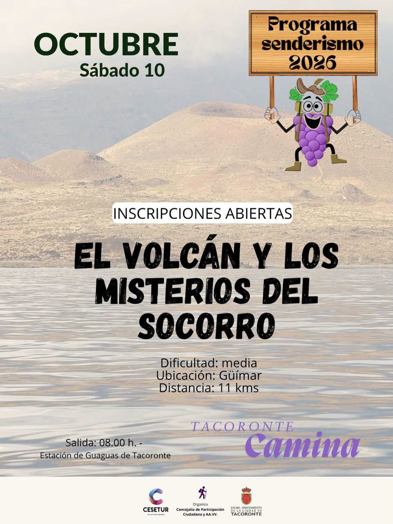 Ruta de senderismo «El Volcán y los misterios del Socorro»