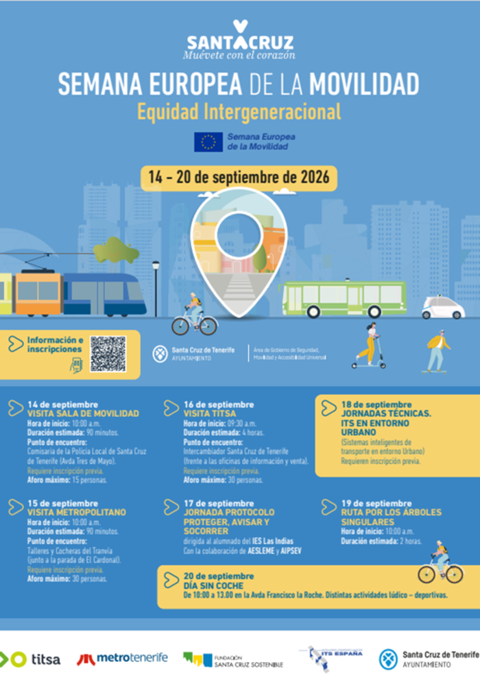 Semana europea de la movilidad 2026. Equidad Intergeneracional