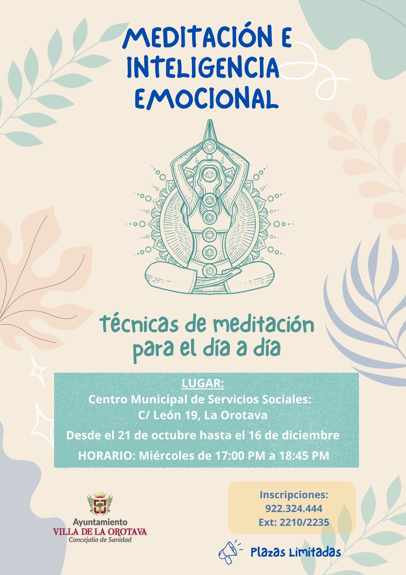 Taller de Meditación e Inteligencia Emocional. Técnicas de meditación para el día a día