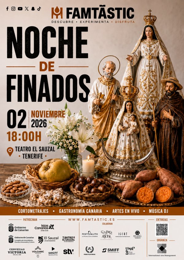 FAMTÁSTIC – Noche de Finados en el Teatro El Sauzal. Descubre · Experimenta · Disfruta