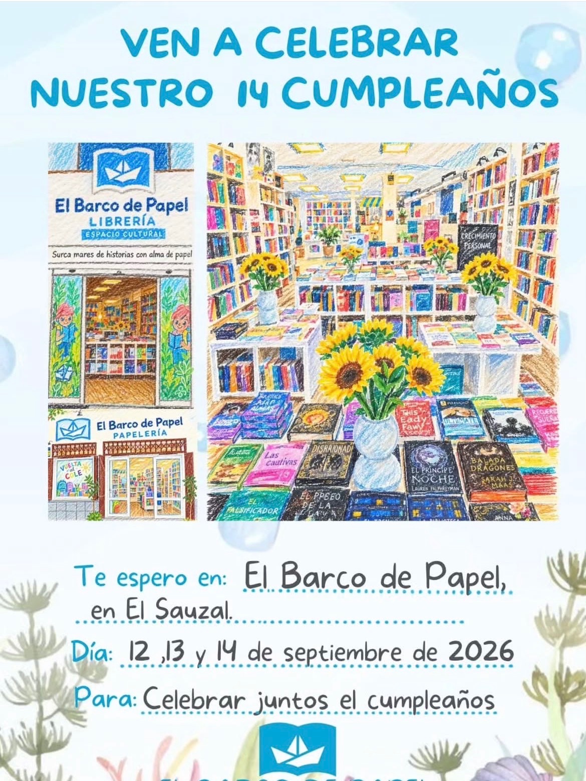 14.º aniversario de El Barco de Papel