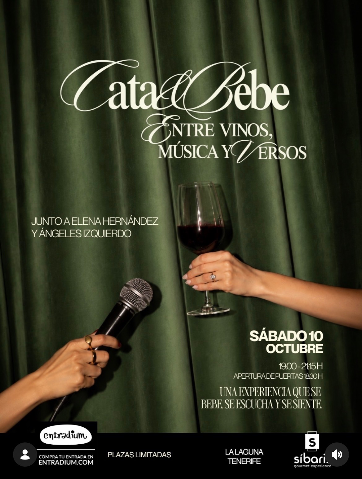 Cata & Bebe: Entre vinos, música y versos