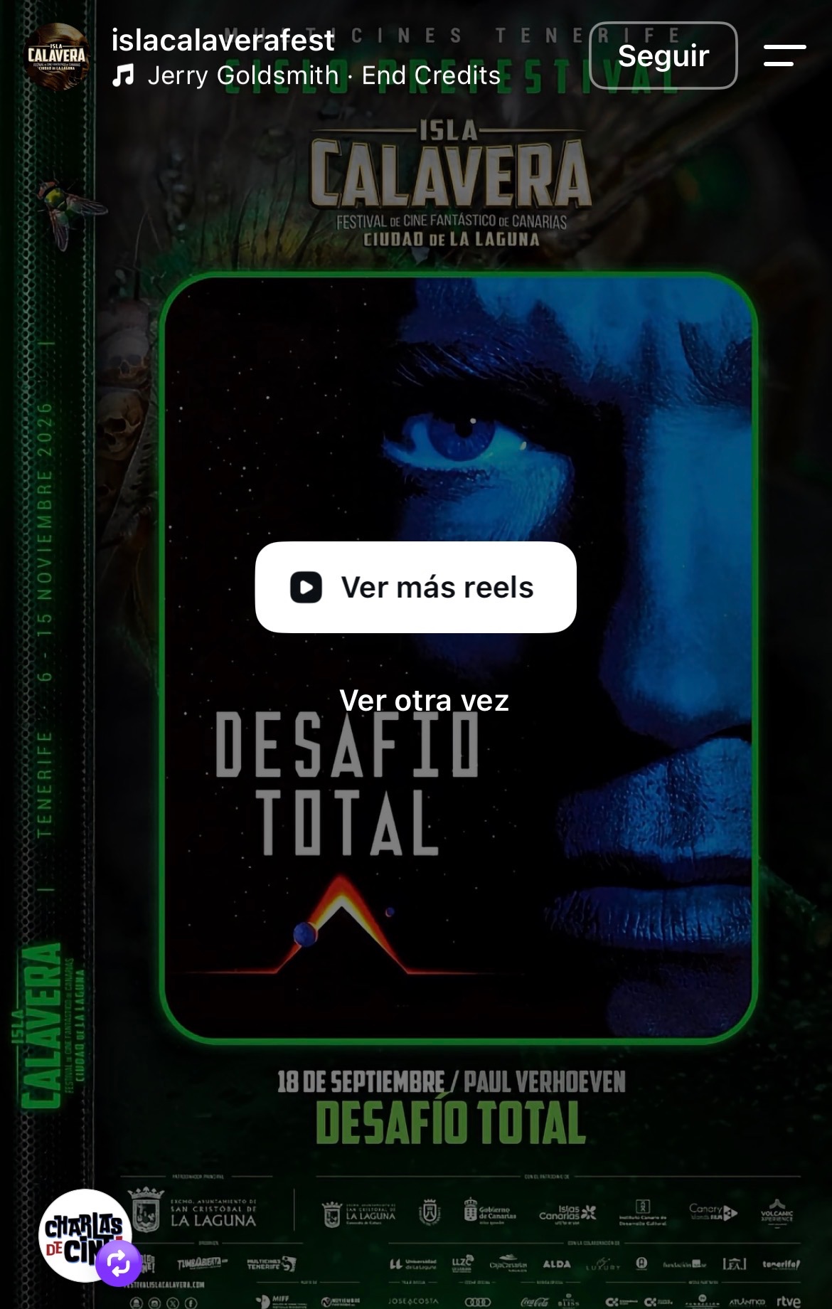 Desafío total (Total Recall, 1990) — Ciclo prefestival Isla Calavera