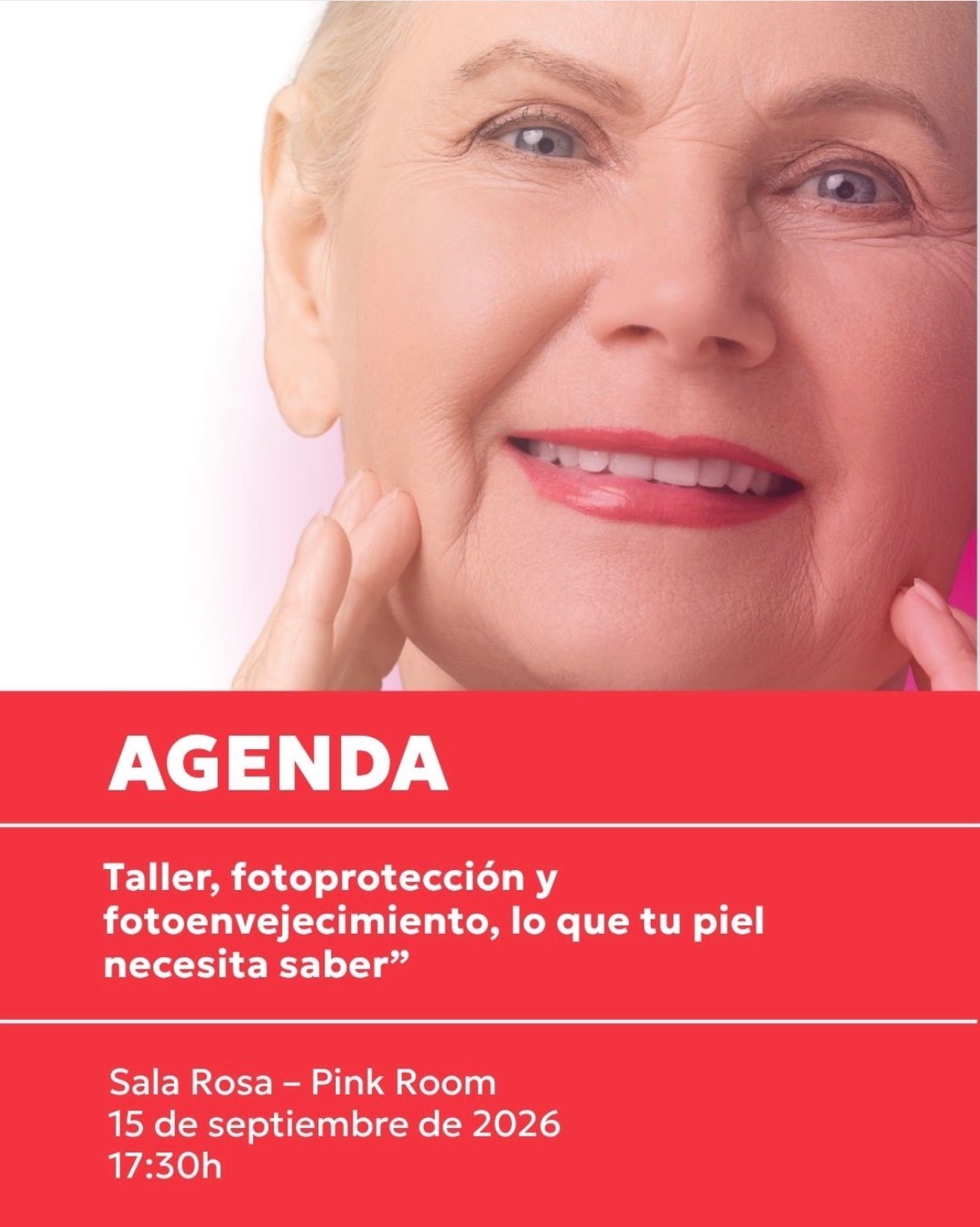Taller «Fotoprotección y fotoenvejecimiento, lo que tu piel necesita saber»
