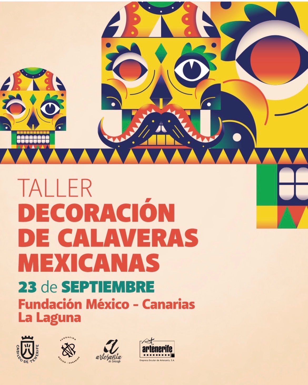 Taller de decoración de calaveras mexicanas