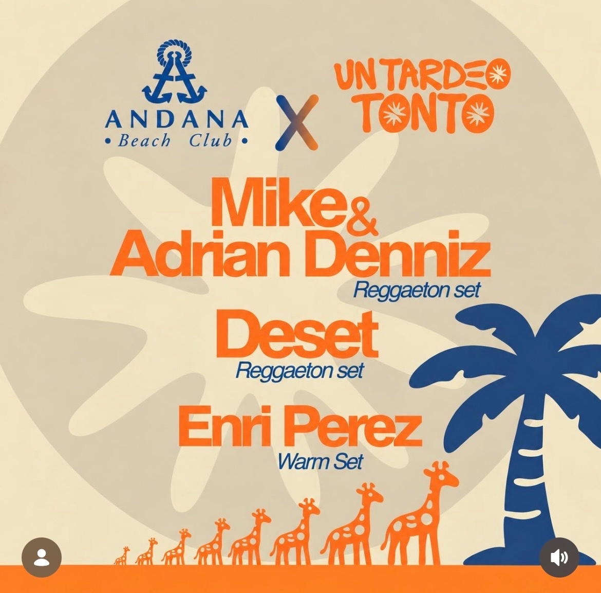 Un Tardeo Tonto x Andana Beach Club