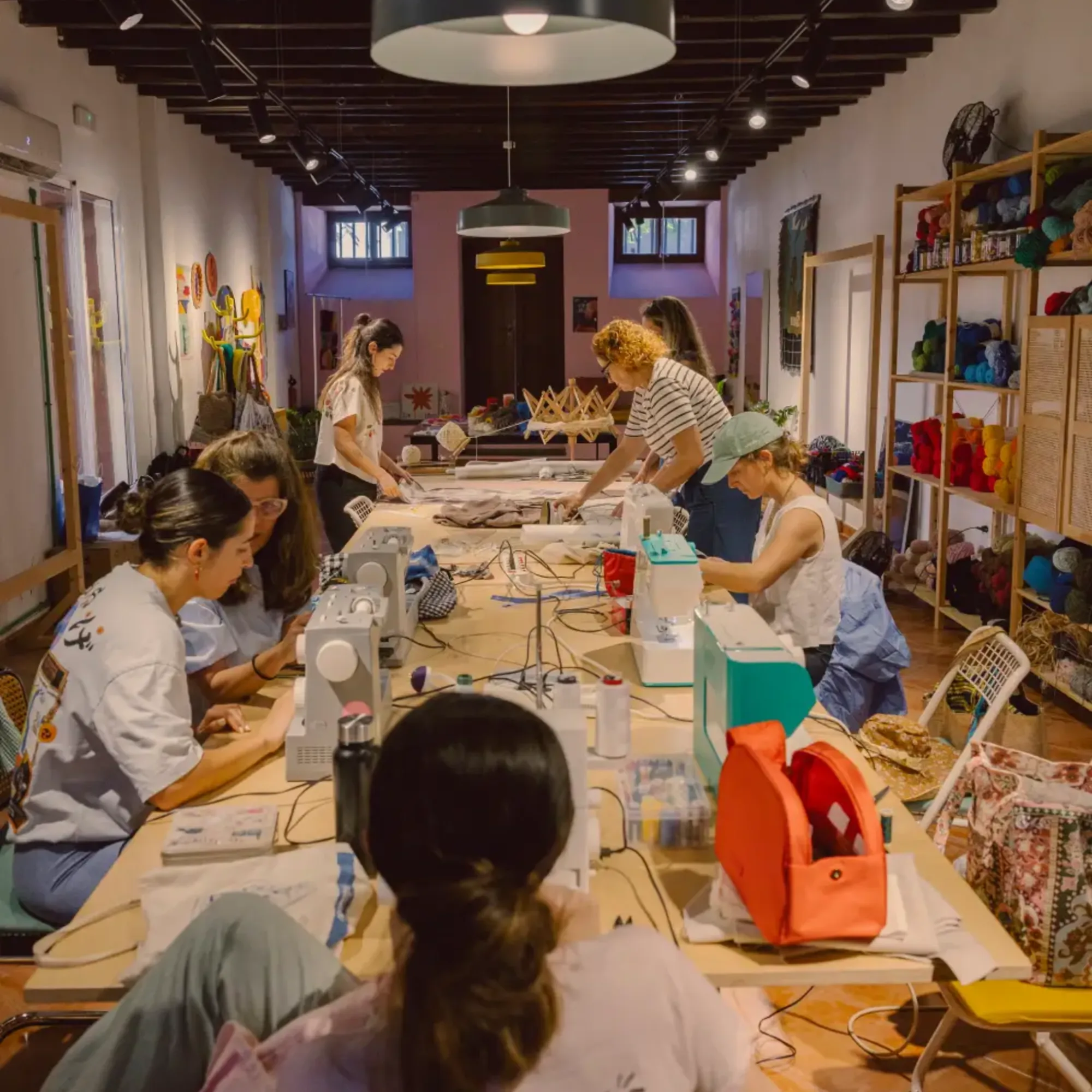 Taller de bordado Bargello
