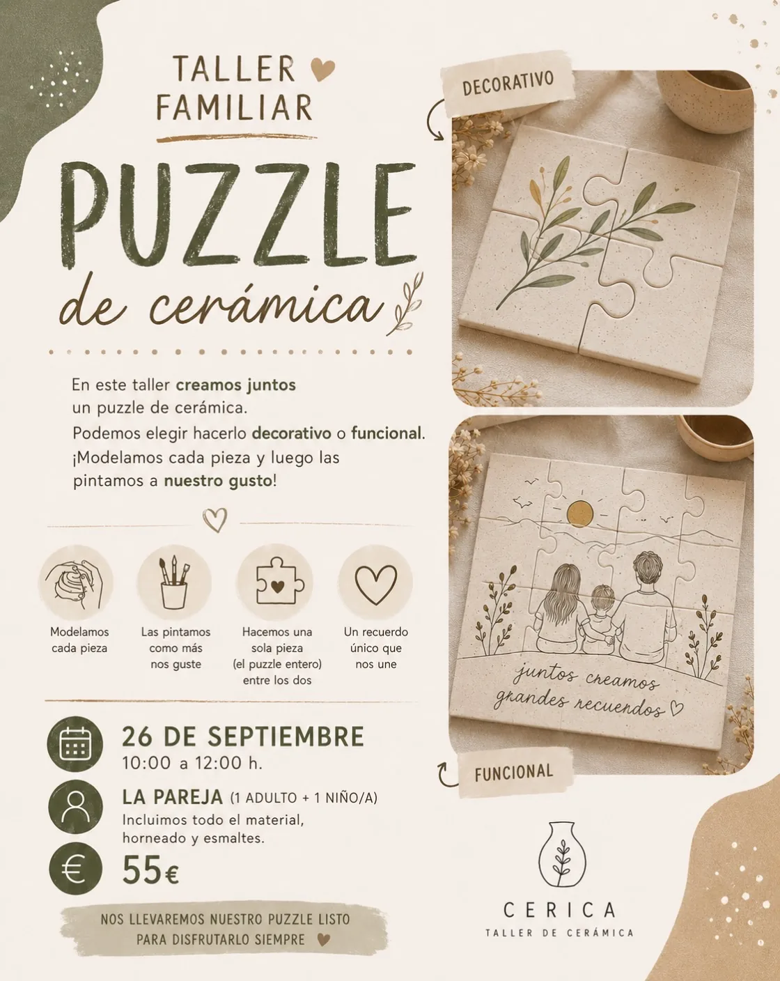 Taller familiar: Puzzle de cerámica